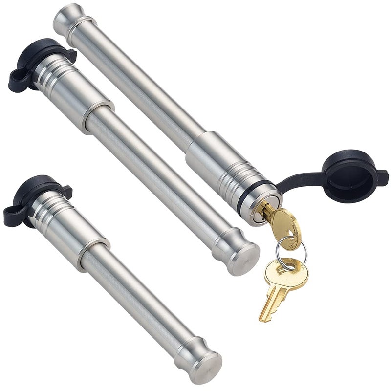 InfiniteRule Security 61653 | 3 Pack Mixed 2.5, Keyed Alike, Hitch Locks for B&W 2" & 2.5" Tow and Stow 10K LB & 18K LB - Includes Lock for 2.5" Receiver - Image 1